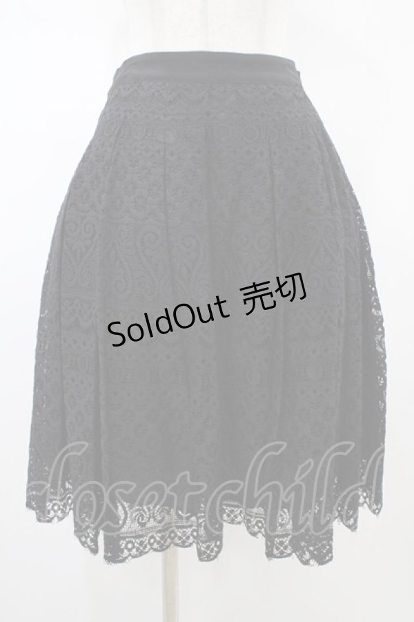 画像1: Jane Marple Dans Le Salon / レースタックスカート  ブラック H-26-02-03-1035-JM-SK-KB-ZH (1)