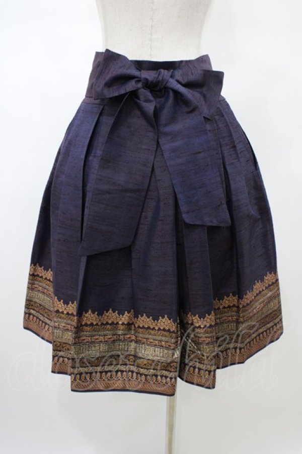 画像2: Jane Marple Dans Le Salon / グリッタープリントスカート  パープル H-26-02-03-1036-JM-SK-KB-ZH (2)