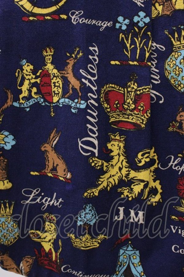 画像3: Jane Marple / Joyful crestのタックスカート  ネイビー H-26-02-03-1037-JM-SK-KB-ZH (3)