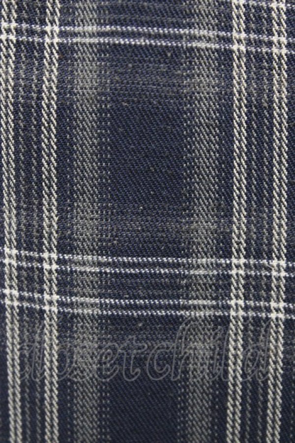 画像3: Candy Stripper / CHECK SHIRT WRAP SKIRT  ネイビー H-26-02-03-1038-PU-SK-KB-ZH (3)