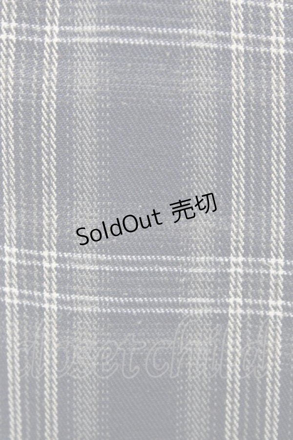 画像3: Candy Stripper / CHECK SHIRT WRAP SKIRT  ネイビー H-26-02-03-1038-PU-SK-KB-ZH (3)