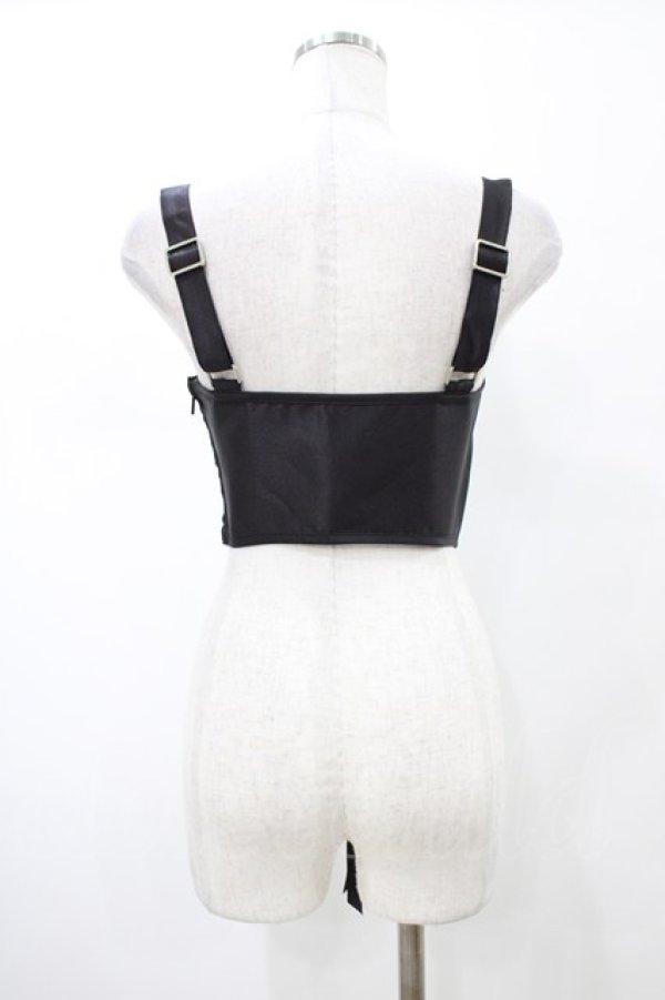 画像2: Sugar Thrillz / アンダーバストコルセットビスチェ XS ブラック H-26-02-03-1042-0-TO-KB-ZH (2)