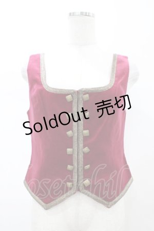 画像: Jane Marple / 別珍ビスチェ  ワイン H-26-02-03-1046-JM-JA-KB-ZH