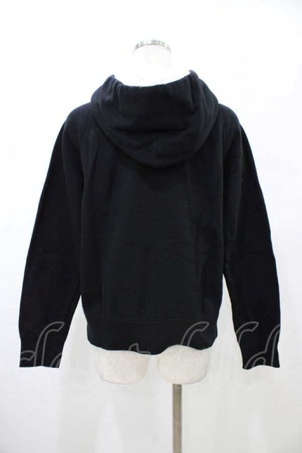 画像2: Jane Marple / フリルフードZIPパーカー  ブラック H-26-02-03-1049-JM-TO-KB-ZH (2)