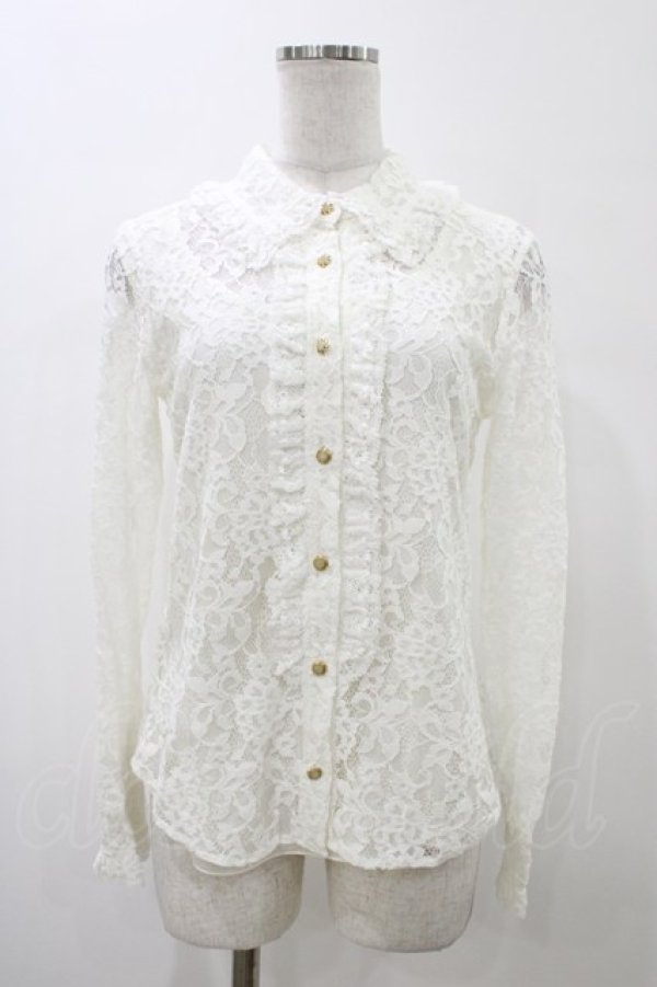 画像1: Jane Marple Dans Le Salon / レースブラウス  オフホワイト H-26-02-03-1056-JM-BL-KB-ZH (1)