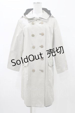 画像: Jane Marple / レジメンタルストライプ＆ドットジャガードコート  グリーン×グレージュ H-26-02-03-1061-JM-CO-KB-ZH