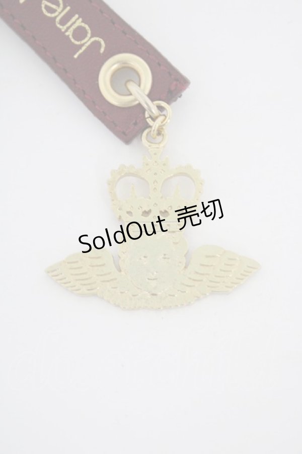 画像2: Jane Marple / エンジェルプレートキーホルダー  ワイン H-26-02-03-1009-JM-ZA-KB-ZH (2)