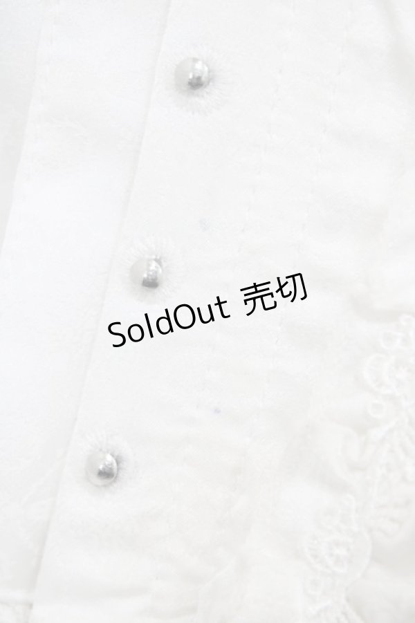 画像3: ATELIER PIERROT / フリルレースショートコルセット  ホワイト H-26-02-03-1015-EL-ZA-KB-ZH (3)