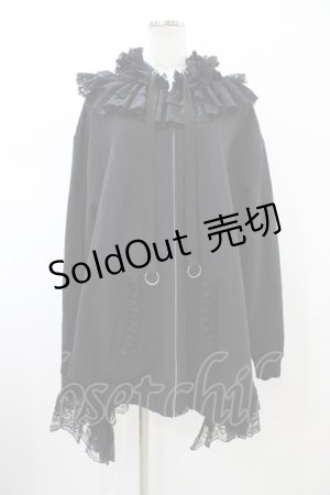 画像: HANGRY&ANGRY / 猫耳ドレスパーカー  ブラック H-26-02-03-1020-HN-TO-KB-ZH