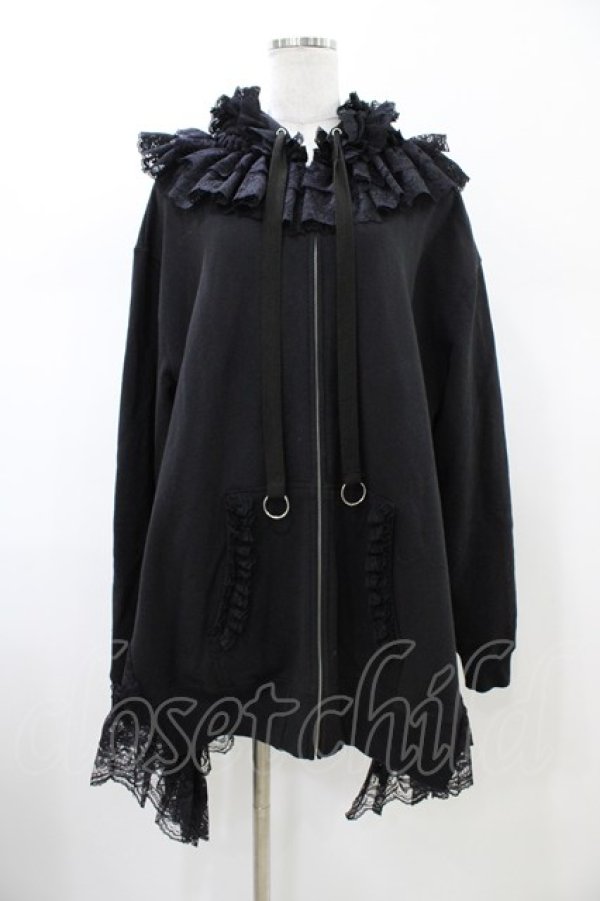 画像1: HANGRY&ANGRY / 猫耳ドレスパーカー  ブラック H-26-02-03-1020-HN-TO-KB-ZH (1)