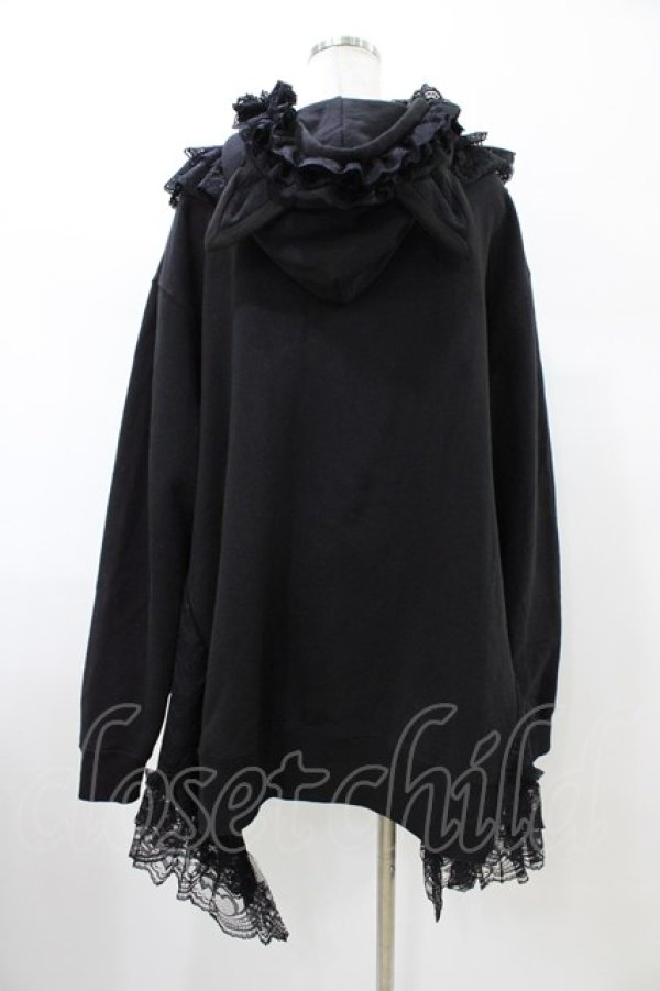 画像2: HANGRY&ANGRY / 猫耳ドレスパーカー  ブラック H-26-02-03-1020-HN-TO-KB-ZH (2)