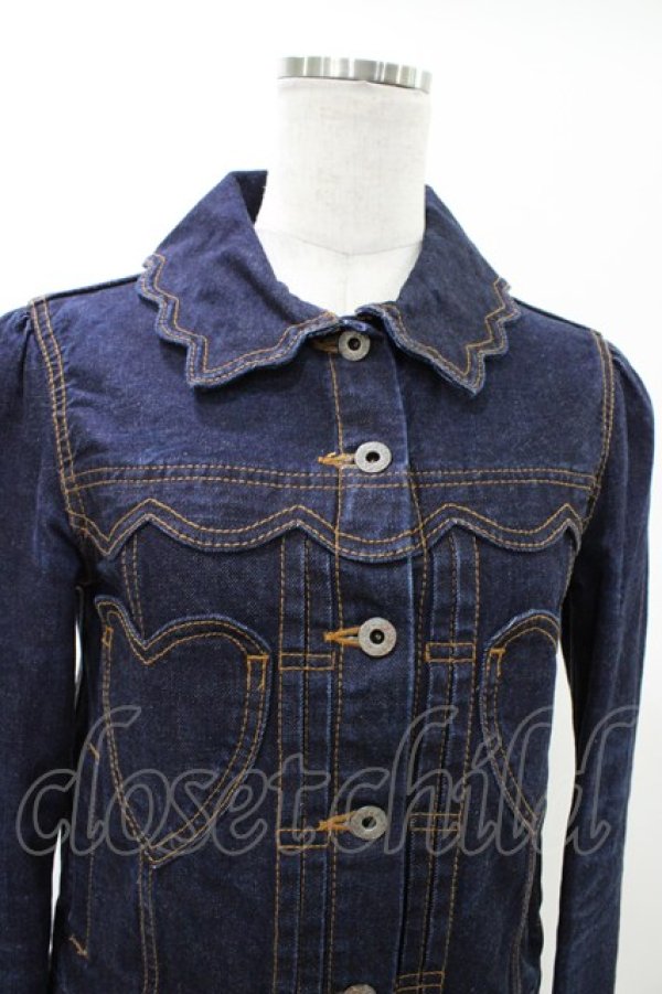 画像4: Jane Marple / ハートデニムジャケット  ブルーデニム H-26-02-03-1022-JM-JA-KB-ZH (4)