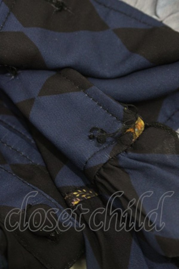 画像5: ATELIER PIERROT / Diamond Circus ブラウス  ネイビー H-26-02-03-1024-EL-BL-KB-ZH (5)