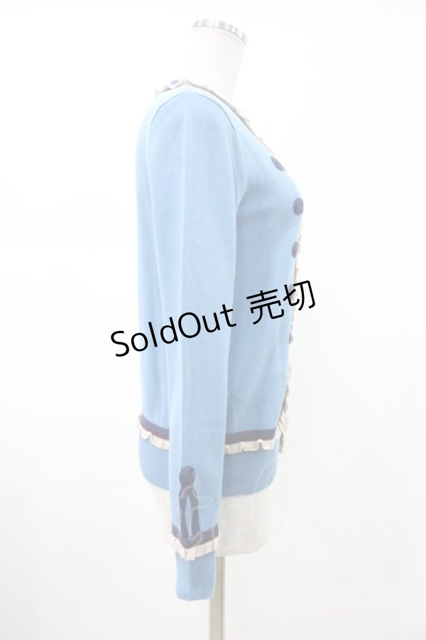 画像3: Jane Marple / ナポレオンカーディガン  ブルー H-26-02-03-1025-JM-TO-KB-ZH (3)