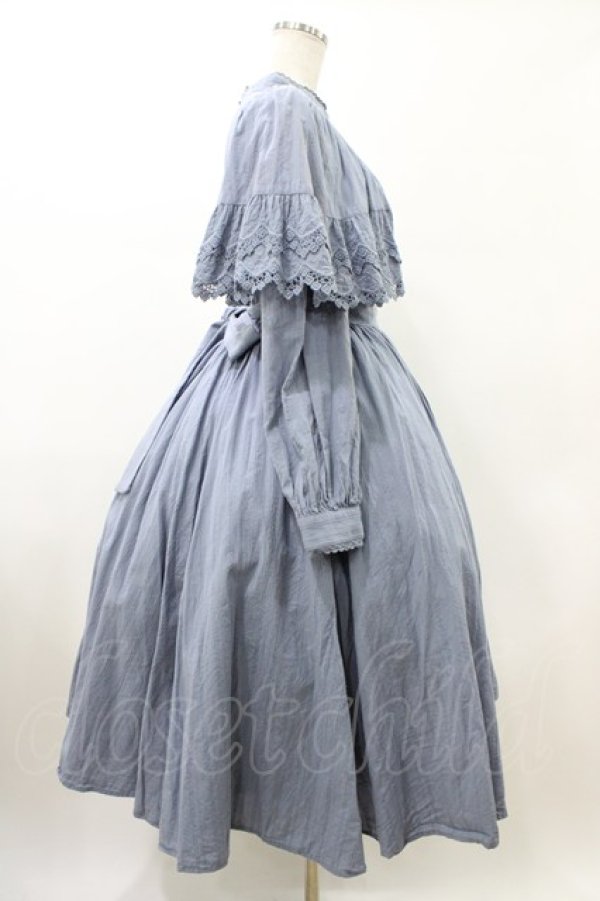 画像3: Sheglit / "Campanula"ケープワンピース  ダルブルー H-26-02-03-1026-EL-OP-KB-ZH (3)