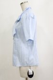画像2: an another angelus / ビッグボウタイシャツ Free L/BLUE×WH H-26-02-03-058-CA-BL-NS-ZH (2)