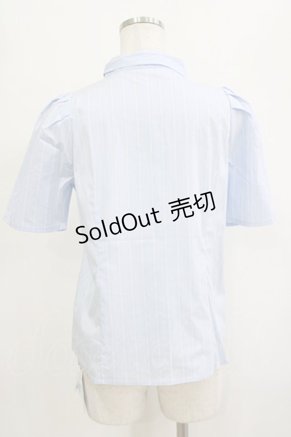 画像3: an another angelus / ビッグボウタイシャツ Free L/BLUE×WH H-26-02-03-058-CA-BL-NS-ZH (3)