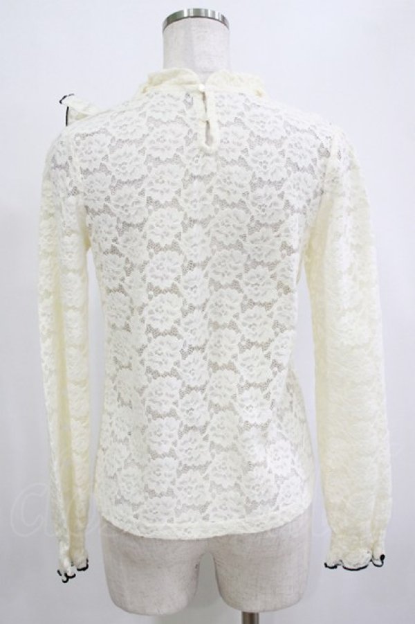 画像3: F&A / フリルヨーク起毛レーストップス Free OFF WHITE H-26-02-03-060-LO-TO-NS-ZH (3)