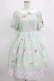 画像1: axes femme kawaii / アイス柄半袖ワンピース M ミント H-26-02-03-006-AX-OP-NS-ZH (1)