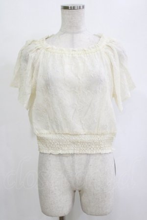 画像: an another angelus / シアーシュリンクオフショルトップス Free IVORY H-26-02-03-065-CA-TO-NS-ZH