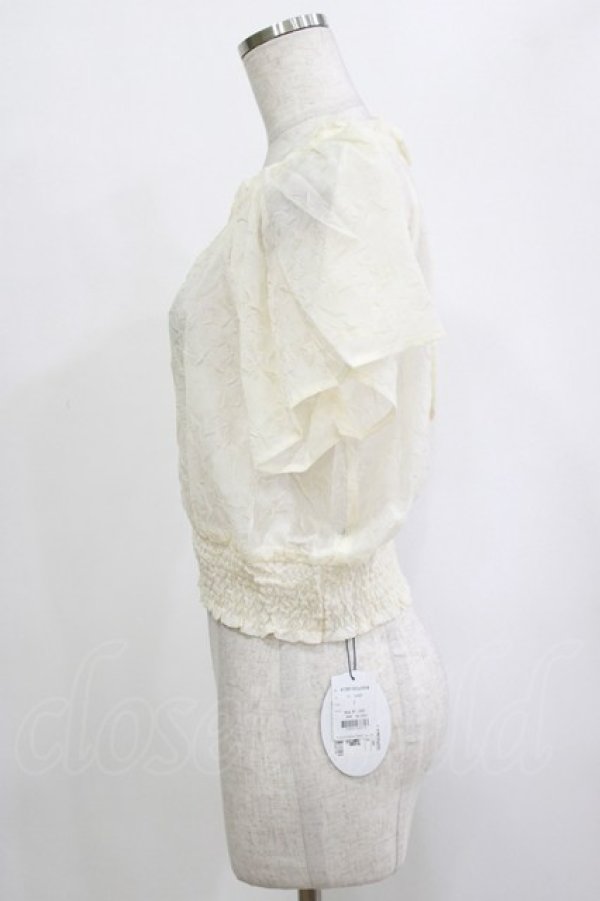 画像2: an another angelus / シアーシュリンクオフショルトップス Free IVORY H-26-02-03-065-CA-TO-NS-ZH (2)