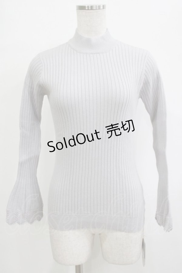 画像1: an another angelus / フレアースリーブハイネックリブニットプルオーバー Free LIGHT GRAY H-26-02-03-067-CA-TO-NS-ZH (1)