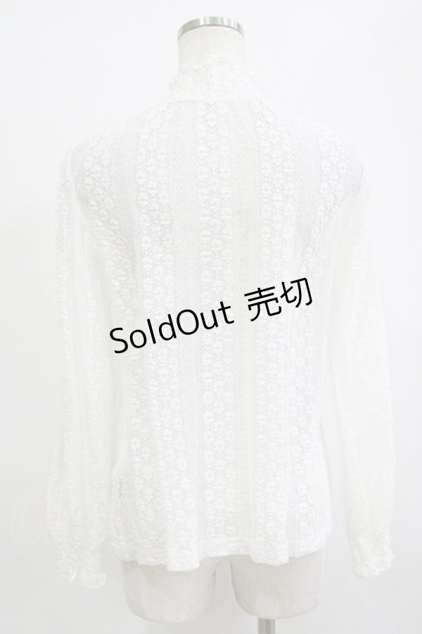 画像3: F&A / ストライプレーストップス Free OFF WHITE H-26-02-03-069-LO-OP-NS-ZH (3)