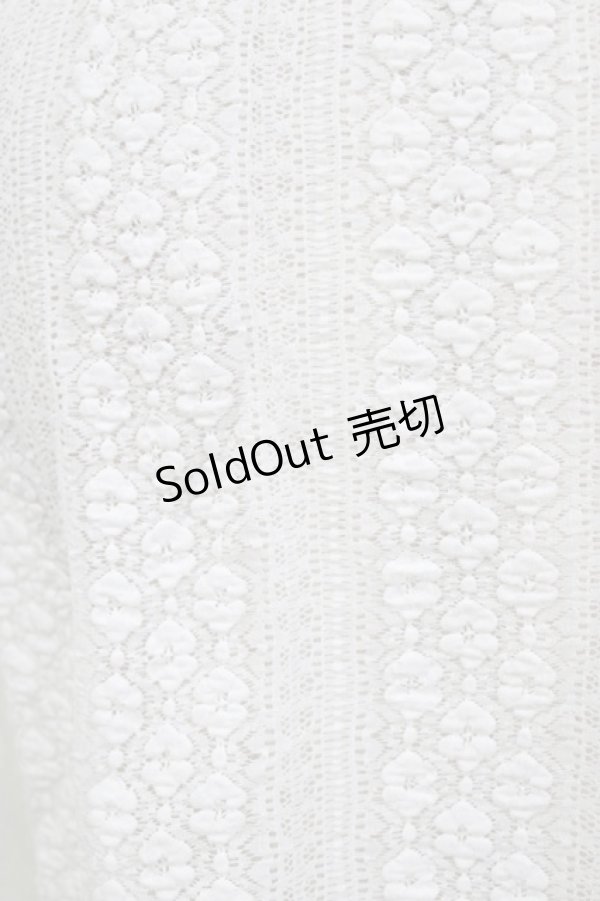 画像4: F&A / ストライプレーストップス Free OFF WHITE H-26-02-03-069-LO-OP-NS-ZH (4)