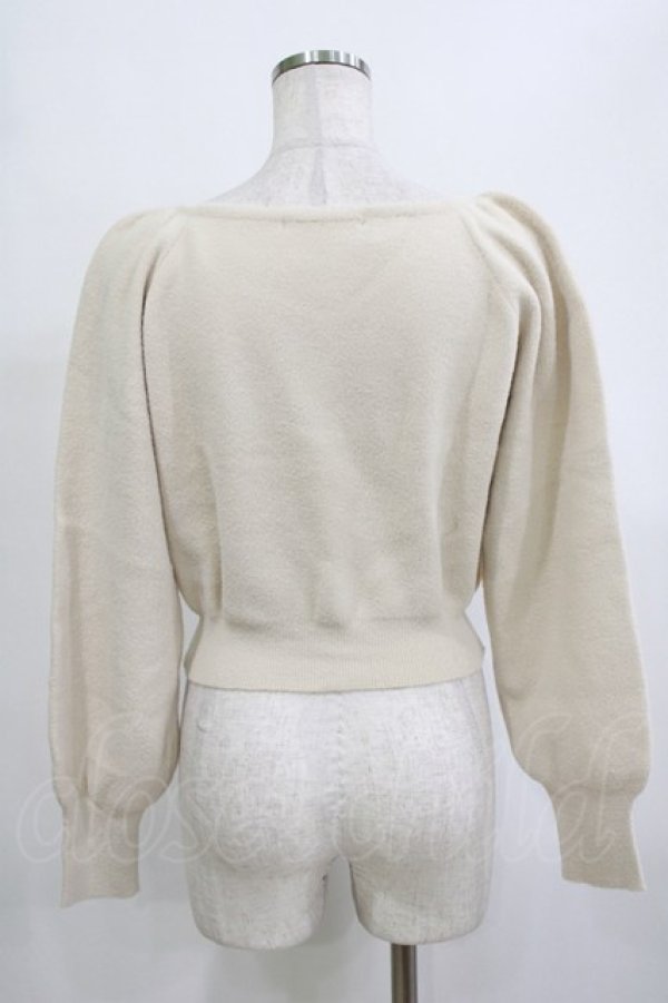 画像3: an another angelus / ローズ同色刺繍シャギーニットプルオーバー Free IVORY H-26-02-03-070-CA-TO-NS-ZH (3)