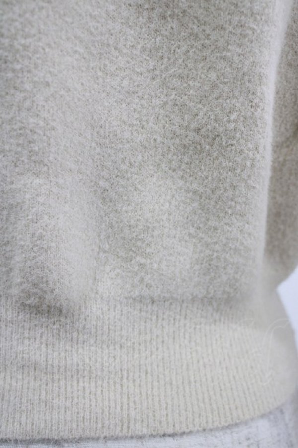画像4: an another angelus / ローズ同色刺繍シャギーニットプルオーバー Free IVORY H-26-02-03-070-CA-TO-NS-ZH (4)