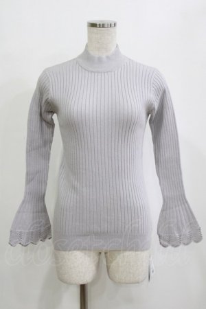 画像: an another angelus / フレアースリーブハイネックリブニットプルオーバー Free LIGHT GRAY H-26-02-03-072-CA-TO-NS-ZH