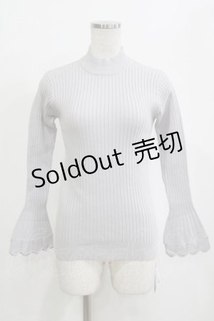 画像: an another angelus / フレアースリーブハイネックリブニットプルオーバー Free LIGHT GRAY H-26-02-03-072-CA-TO-NS-ZH