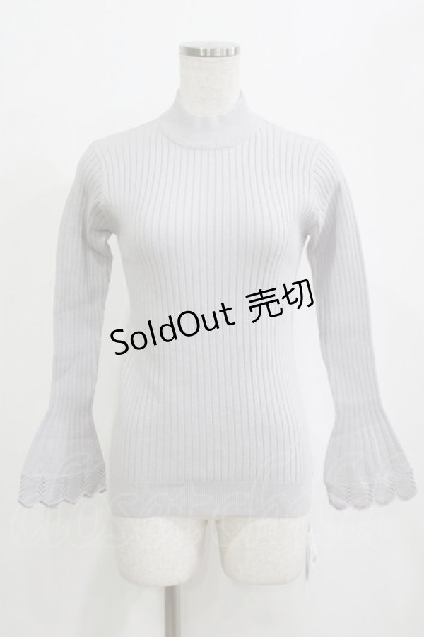 画像1: an another angelus / フレアースリーブハイネックリブニットプルオーバー Free LIGHT GRAY H-26-02-03-072-CA-TO-NS-ZH (1)