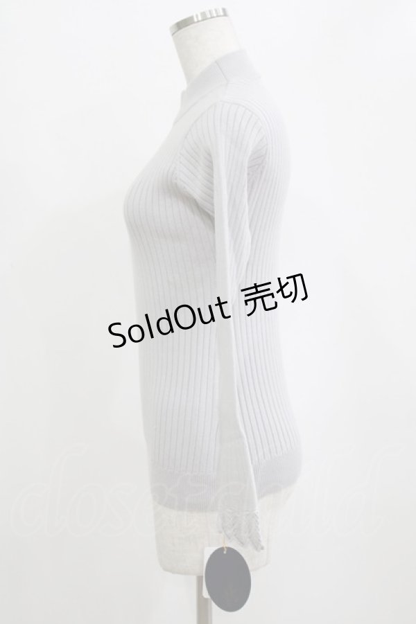 画像2: an another angelus / フレアースリーブハイネックリブニットプルオーバー Free LIGHT GRAY H-26-02-03-072-CA-TO-NS-ZH (2)