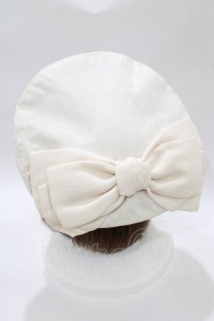 画像: an another angelus / 多重リボンベレー帽  IVORY H-26-02-03-075-CA-AC-NS-ZH