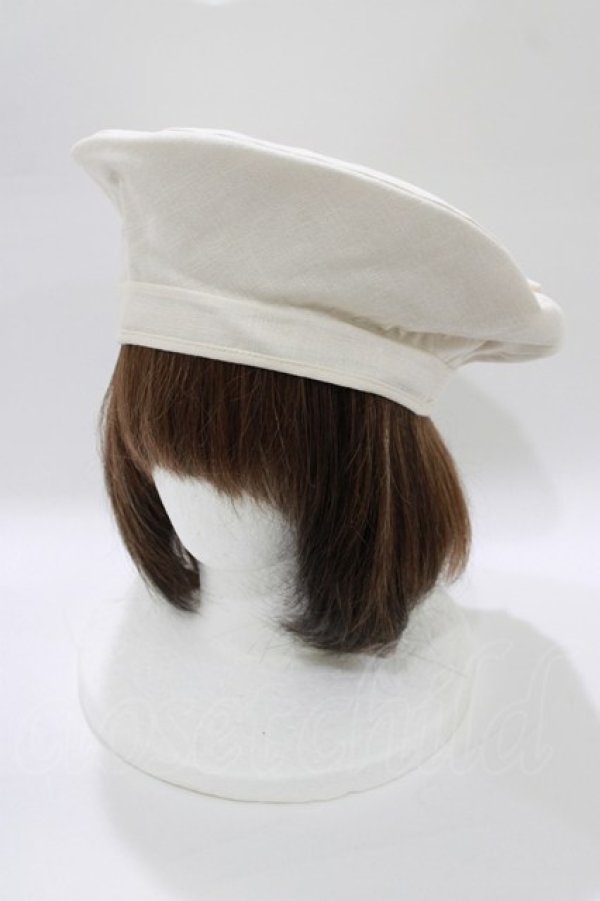 画像2: an another angelus / 多重リボンベレー帽  IVORY H-26-02-03-075-CA-AC-NS-ZH (2)