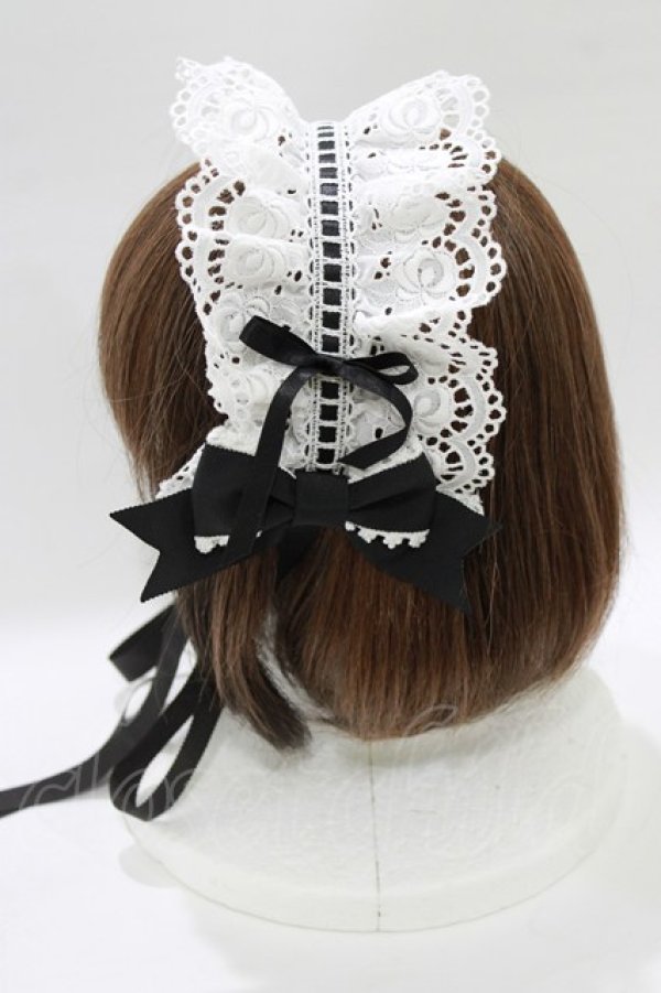 画像2: BABY,THE STARS SHINE BRIGHT / Fallin' Ribbonヘッドドレス  ブラック H-26-02-03-077-BA-AC-NS-ZH (2)