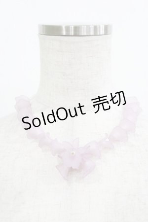 画像: an another angelus / フロストフラワーチョーカー  LAVENDER H-26-02-03-078-CA-AC-NS-ZH