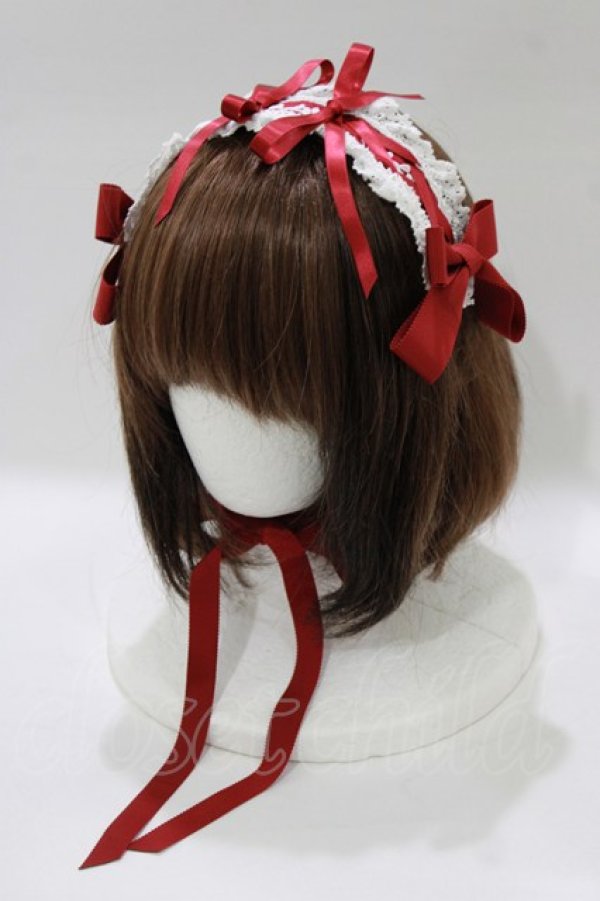 画像1: BABY,THE STARS SHINE BRIGHT / Sweetie Fairy taleあかずきんちゃんヘッドドレス  エンジ H-26-02-03-081-BA-AC-NS-ZH (1)