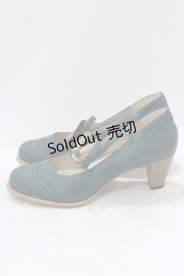 画像2: Victorian maiden / Victorian Ladyパンプス 24.5cm グリーン H-26-02-03-082-CL-SH-NS-ZH (2)