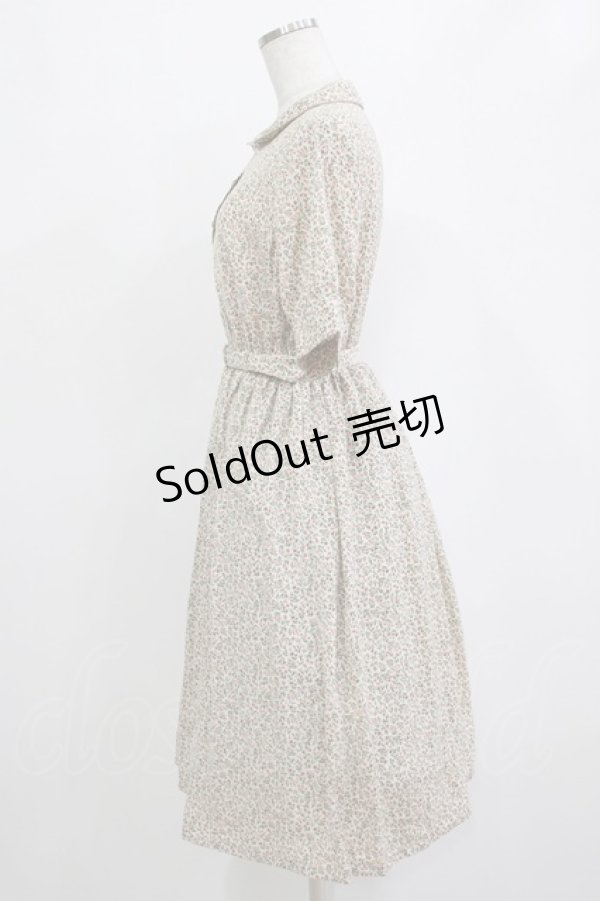 画像2: Fi.n.t / パイピング使い小花柄ワンピース Free IVORY H-26-02-03-009-CA-OP-NS-ZH (2)
