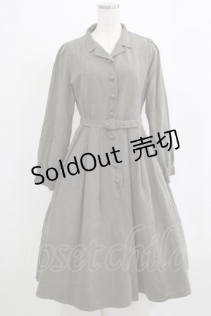 画像: an another angelus / フロント釦開衿長袖ワンピース Free GREEN H-26-02-03-012-CA-OP-NS-ZH