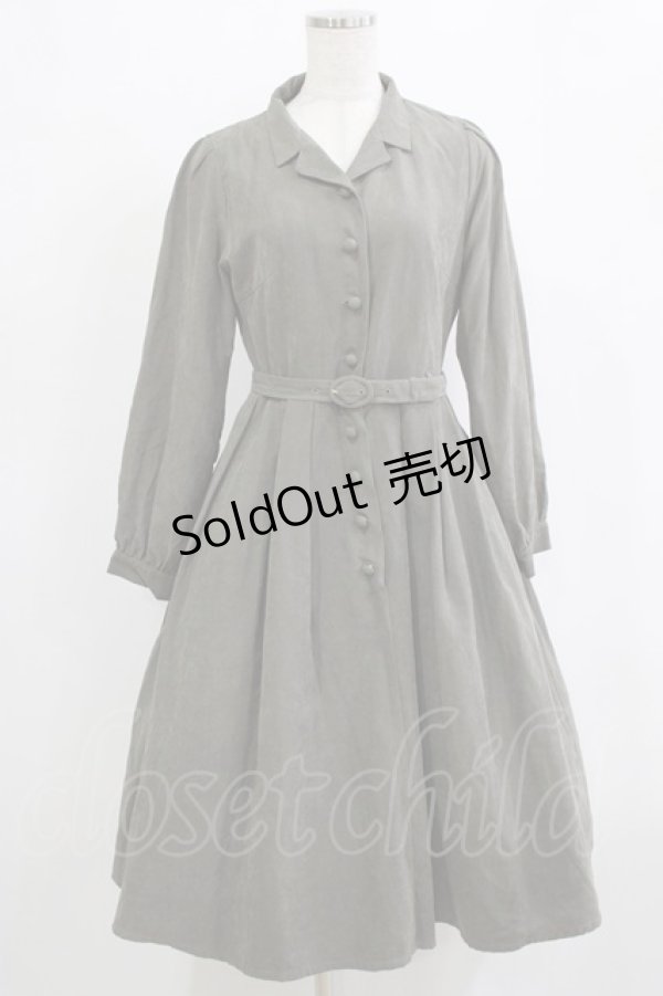 画像1: an another angelus / フロント釦開衿長袖ワンピース Free GREEN H-26-02-03-012-CA-OP-NS-ZH (1)