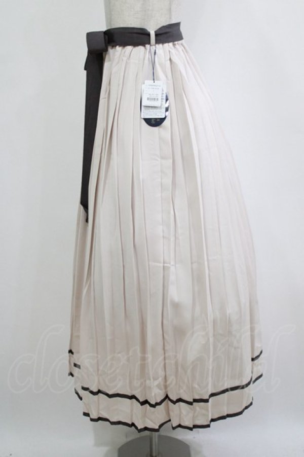 画像2: an another angelus / 裾ライン変形プリーツスカート Free PINK BEIGE H-26-02-03-018-CA-SK-NS-ZH (2)
