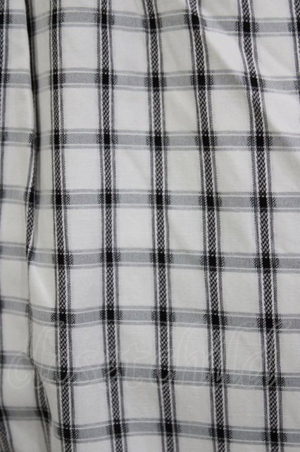 画像4: an another angelus / ドビーチェックフレアースカート Free OFF×BK H-26-02-03-021-CA-SK-NS-ZH (4)