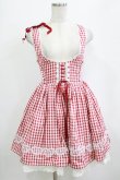 画像1: To Alice / ギンガムチェックジャンパースカート M レッド H-26-02-03-024-LO-OP-NS-ZH (1)