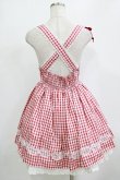 画像3: To Alice / ギンガムチェックジャンパースカート M レッド H-26-02-03-024-LO-OP-NS-ZH (3)