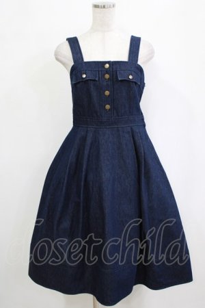 画像: Fi.n.t / フラップポケットジャンスカ Free ネイビー H-26-02-03-025-CA-OP-NS-ZH