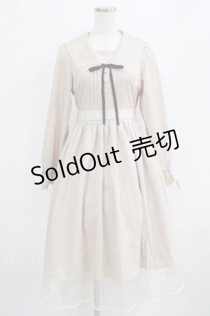 画像: Honey Cinnamon / チュールレイヤードワンピース Free ベージュ H-26-02-04-025-LO-OP-NS-ZH