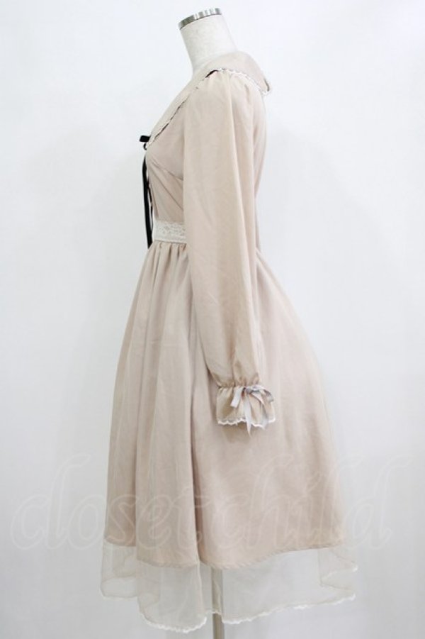 画像2: Honey Cinnamon / チュールレイヤードワンピース Free ベージュ H-26-02-04-025-LO-OP-NS-ZH (2)